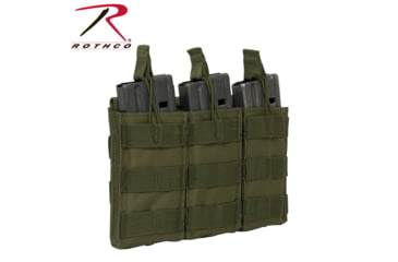 Image of Rothco MOLLE Open Top Triple Mag Pouch, Olive Drab, 3140-OliveDrab