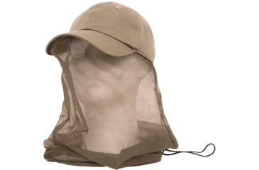 Image of Rothco Operator Cap With Mosquito Net, Khaki, 3646-Khaki