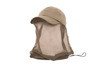 Image of Rothco Operator Cap With Mosquito Net, Khaki, 3646-Khaki