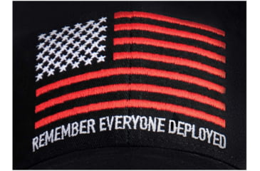 Image of Rothco R.E.D. Remember Everyone Deployed Low Profile Cap - Mens, One Size, Black, 49641-Black