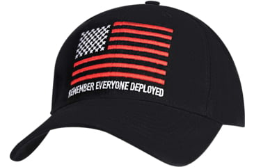 Image of Rothco R.E.D. Remember Everyone Deployed Low Profile Cap - Mens, One Size, Black, 49641-Black