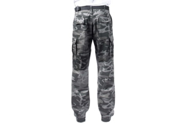 Image of Rothco Relaxed Fit Zipper Fly BDU Pants, Black Camo, Large, 35-39 Waist, 29410-BlackCamo-L35-39Waist