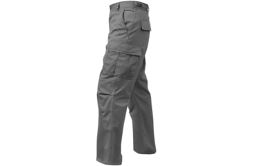 Image of Rothco Relaxed Fit Zipper Fly BDU Pants, Grey, Small, 27-31 Waist, 29400-Grey-S27-31Waist
