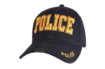 Image of Rothco Deluxe Police Low Profile Cap, Navy, 94890-NavyBlueGold