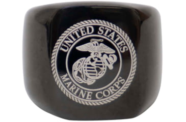 Image of Rothco Stainless Steel USMC Eagle/Globe &amp; Anchor Ring, Black, 10, 1999-10