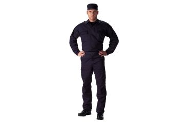 Image of Rothco Tactical BDU Shirts, Navy Blue, Small, 6110-NavyBlue-S