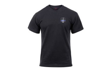 Image of Rothco Thin Blue Line Shield T-Shirt, XL, 2937-XL