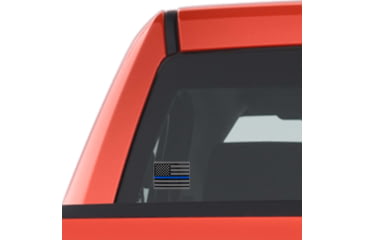 Image of Rothco Transparent Thin Blue Line Flag Decal, Large, 12931-L