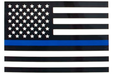 Image of Rothco Transparent Thin Blue Line Flag Decal, Small, 12930-S