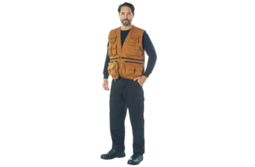 Image of Rothco Uncle Milty Travel Vest, S, Work Brown, 75315-WorkBrown-S