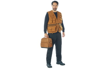 Image of Rothco Uncle Milty Travel Vest, S, Work Brown, 75315-WorkBrown-S