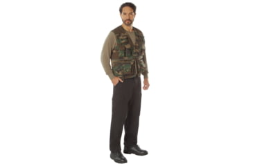 Image of Rothco Uncle Milty Travel Vest, Woodland Camo, 3XL, 75312-WoodlandCamo-3XL