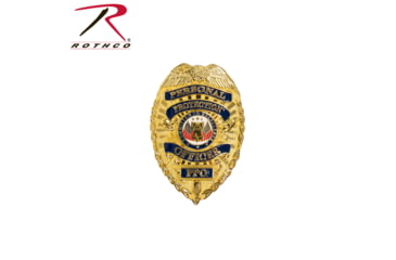 Image of Rothco Personal Protection Officer Badge, Gold, 19160-Gold