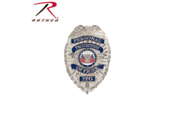 Image of Rothco Personal Protection Officer Badge, Silver, 19150-Silver