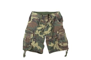 Image of Rothco Vintage Camo Infantry Utility Shorts, Woodland Camo, XL, 2540-WoodlandCamo-XL
