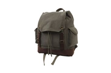 Image of Rothco Vintage Expedition Rucksack, Olive Drab, 8704-OliveDrab