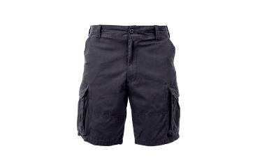Image of Rothco Vintage Solid Paratrooper Cargo Short, Black, M, 2130-Black-M