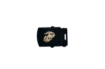 Image of Rothco Web Belt Buckles w/ USMC Emblem, Black, 4407-Black
