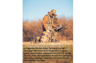 Image of Rothco X Bear Archery Fred Camo Moisture Wicking T-Shirt, Camo, Large, 613902036055