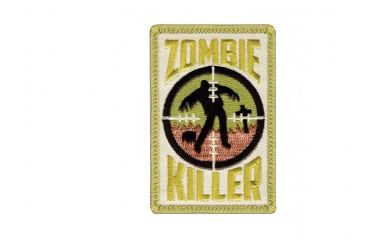 Image of Rothco Zombie Killer Morale Patch, Red, 72184-Red