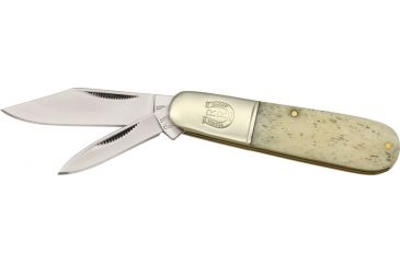 Image of Rough Rider Barlow  Fold Knife, White smooth bone handle RR198