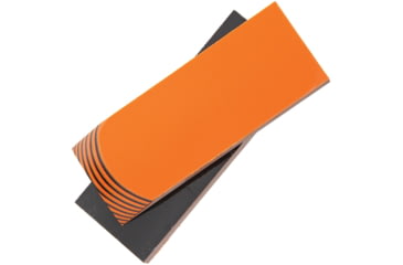 Image of Rough Rider Custom Shop Scales, Handle Scales, 4in X 1.5in X .25in, G10 Handle, Orange And Black, Contains Two Slabs, Has Been Ground To Show Layers, Black, RR1879 / #34 &amp; ORANGE G-10