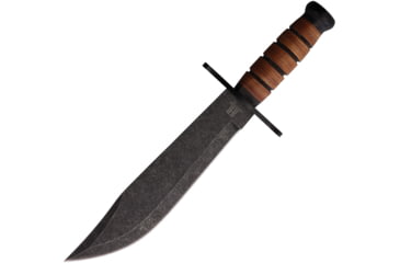 Image of Rough Rider Combat Bowie Stacked Leather