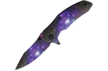 Image of Rough Rider Galaxy Space Linerlock Galaxy Series Folding Knife, Stainless handle, T1706A1-26-2 SPACE