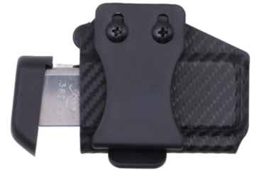 Image of Rounded 380 Single Stack, Horizontal Magazine Holster, Carbon Fiber, CEX-380-SS-CF-HZTLMAG
