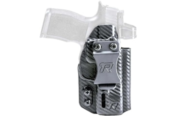 Image of Rounded Gear Druid IWB/OWB Black Carbon Fiber Kydex Fits Springfield Hellcat Pro Ambidextrous, RGDRUIDSFAHELLCATPROCF