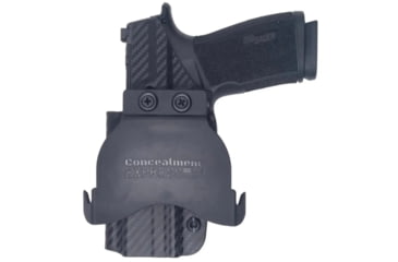 Image of Rounded Sig Sauer P365 Xmacro Paddle Holster, SSR-P365XMACRO-BK-RH-OWBPDL-RMR