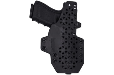 Image of Rounded Tuckable KYDEX Armaloy Hybrid Holster, CZ P10 Compact, Left Hand, Black, CZU-P10C-BK-LH-STPOLY