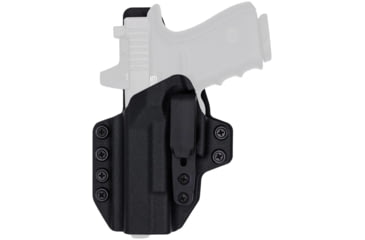 Image of Rounded Tuckable KYDEX Armaloy Hybrid Holster, CZ P10 Compact, Left Hand, Black, CZU-P10C-BK-LH-STPOLY