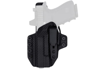 Image of Rounded Tuckable KYDEX Armaloy Hybrid Holster, CZ P10 Compact, Left Hand, Carbon Fiber, CZU-P10C-CF-LH-STPOLY
