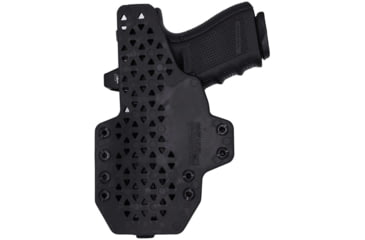 Image of Rounded Tuckable KYDEX Armaloy Hybrid Holster, CZ P10 Compact, Right Hand, Black, CZU-P10C-BK-RH-STPOLY