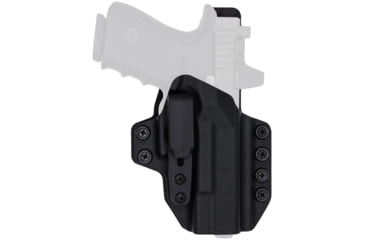 Image of Rounded Tuckable KYDEX Armaloy Hybrid Holster, CZ P10 Compact, Right Hand, Black, CZU-P10C-BK-RH-STPOLY