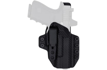 Image of Rounded Tuckable KYDEX Armaloy Hybrid Holster, CZ P10 Compact, Right Hand, Carbon Fiber, CZU-P10C-CF-RH-STPOLY