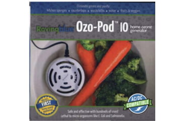Image of Roving Blue Ozo-Pod 10 AC/DC, Silver, 3.25 x 3.25 x 1.25 in, Ozo-Pod 10ACDC