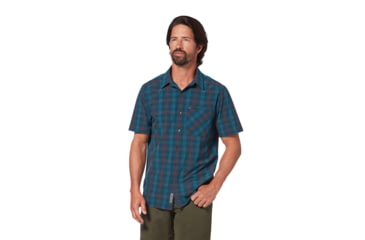 Image of Royal Robbins Spotless Plaid S/S Shirt - Mens, Orion, M, Y421019-Orion-M