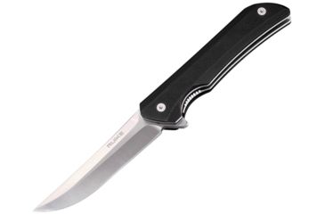 Image of RUIKE Hussar P121 Linerlock Black Folding Knife,3.75in,Standard Edge,Satin, Black, G10 Handle, P121-B