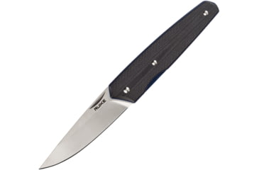 Image of RUIKE P848 Linerlock Folding Knife, 3.5in Satin 14C28N Sandvik SS Drop Point, Black G10 Handle, Pocket Clip, P848-B