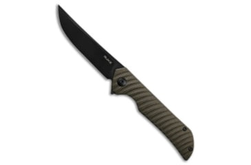 Image of Ruike Ruike P122 Liner Lock Knife Black Sculpted Micarta 3.75" Black, Black, 14C28N, adult, BHQ-208355