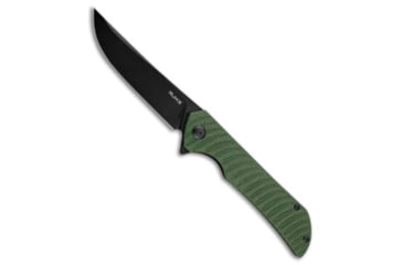 Image of Ruike Ruike P122 Liner Lock Knife Green Sculpted Micarta 3.75" Black, Green, 14C28N, adult, BHQ-208357