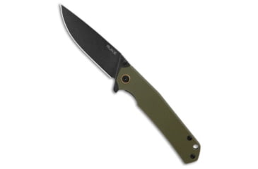 Image of Ruike RUIKE P801 Frame Lock Knife Green G-10/Steel 3.5" Black Stonewash, Green, Sandvik 14C28N, adult, BHQ-192380