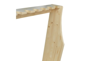 Image of Rush Creek Creations Free Standing Wood 7-Gun Storage Rack, Natural Pine Light, 39-4001