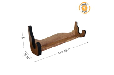 Image of Rush Creek Creations Single Gun Wall Rack, American Cherry, 21 x 5 x 7, 38-4065