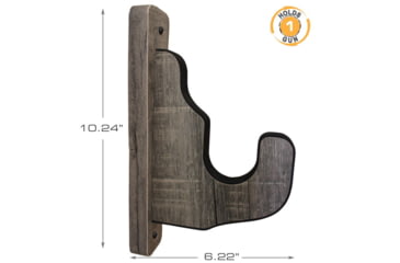 Image of Rush Creek Creations Wall Gun Display Hooks, Barn Wood, 10.2 x 1.7 x 6.2, 38-4086