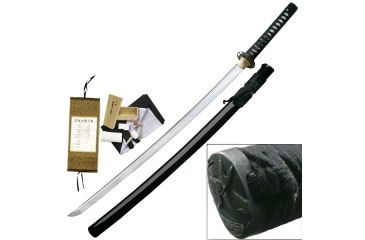 Image of Ryumon Fixed Blade, 41.5in, Carbon Steel Blade, Black Cord Wrapped Handle RY-3051