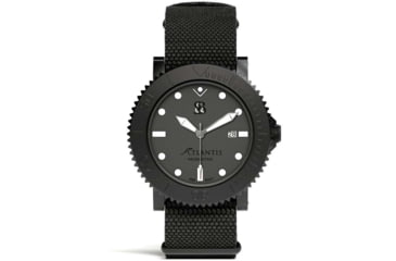 Image of S&amp;B Watches Atlantis Rogue Tactical Watch, Black Case W/ Gray Dial, 44mm, ATR101