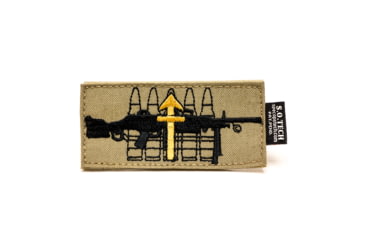Image of S.O.Tech Coyote Brown Symbology Patch, Light Machine Gunner SYPCH-LMG-CB
